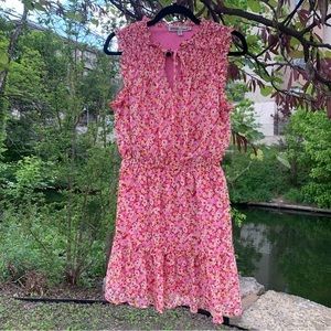 Gypsies & Moondust dress, sleeveless, small pink floral print women's Medium